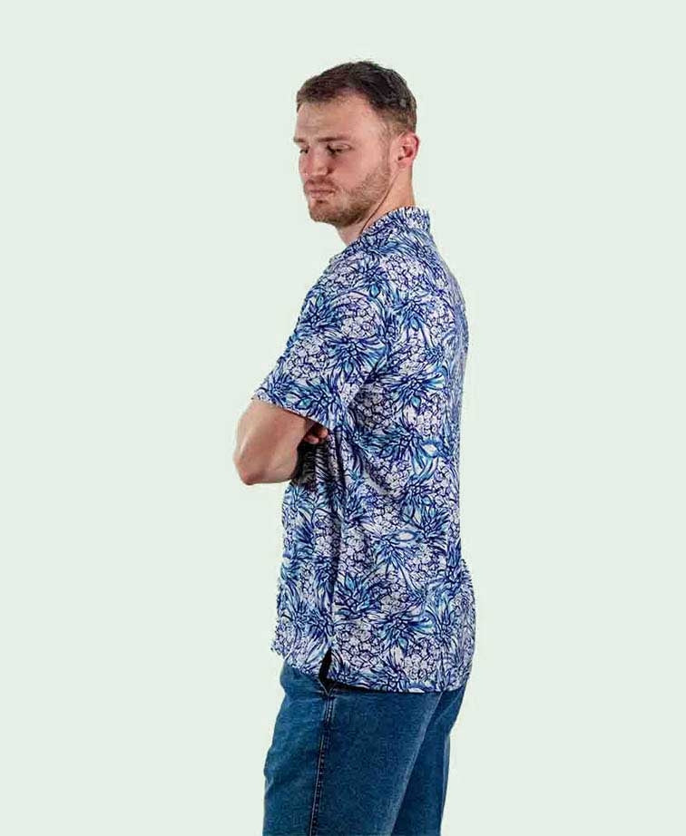 Kingston Grange Shirt S/S Bamboo Pineapple - Pineapple