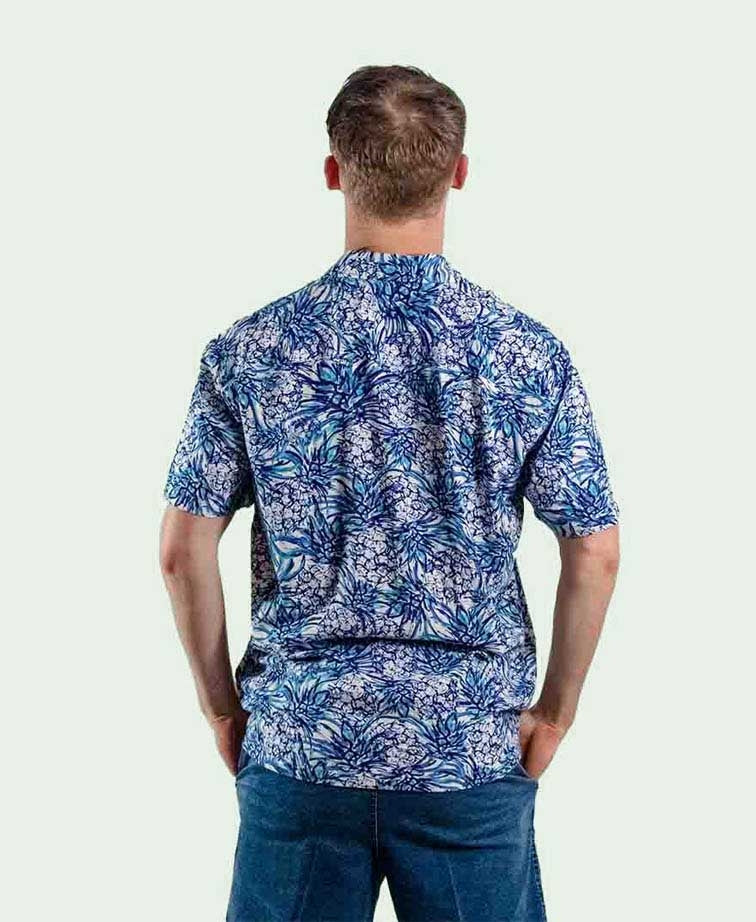 Kingston Grange Shirt S/S Bamboo Pineapple - Pineapple