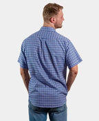 Aertex Shirt S/S Somerset Check - Blue Check