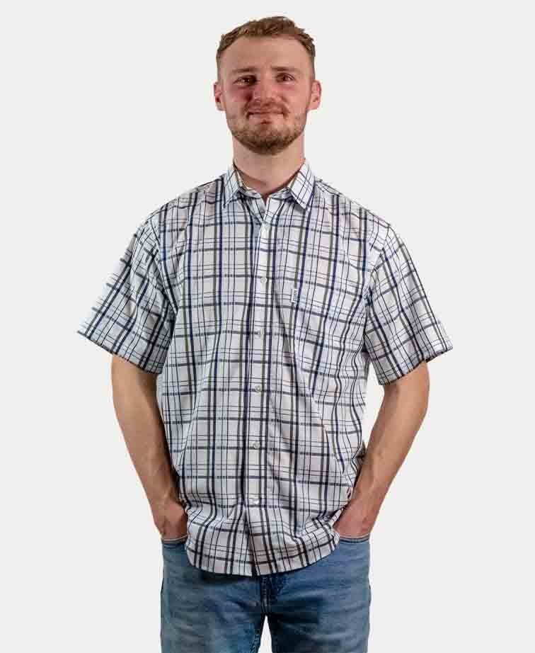 Aertex Shirt S/S Somerset Check - Khaki