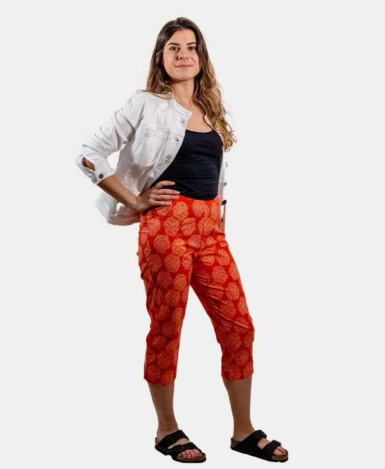 Esplanade Pant 3/4 Cotton/Nylon Printed - Tropic