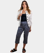 Esplanade Pant 3/4 Cotton/Nylon Printed - Flock