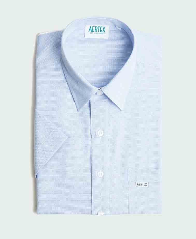 Aertex Polo Taunton Plain - Mid Blue