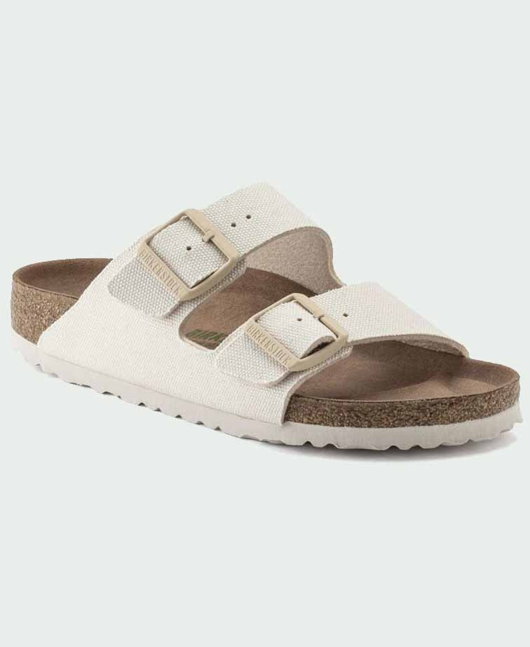 Birkenstock Arizona Vegan Canvas Regular Eggshell - Eggshell