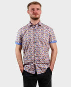 T&R Shirt S/S Barra Print - Pastel