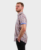 T&R Shirt S/S Barra Print - Pastel