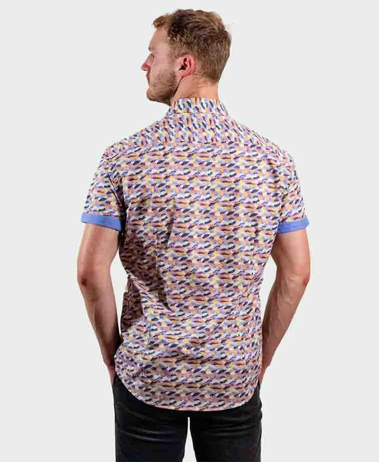 T&R Shirt S/S Barra Print - Pastel