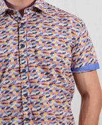 T&R Shirt S/S Barra Print - Pastel