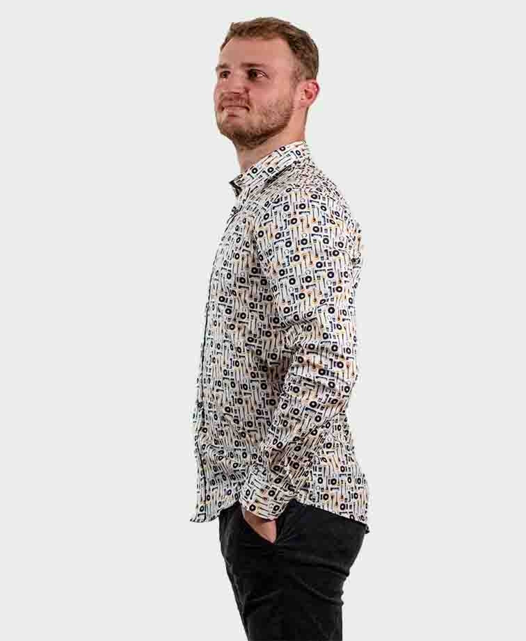 T&R Shirt L/S Music Print - Multi