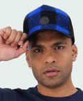 Swanndri Swanni Trucker Cap - Blue/Blk Check