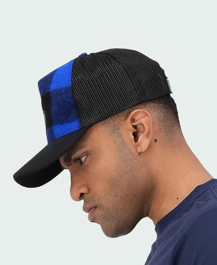 Swanndri Swanni Trucker Cap - Blue/Blk Check