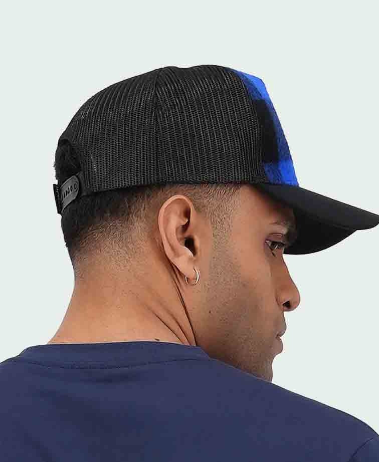 Swanndri Swanni Trucker Cap - Blue/Blk Check