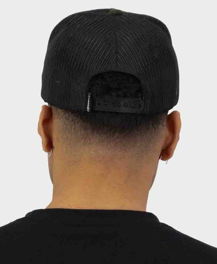 Swanndri Swanni Trucker Cap - Olive/Blk Check