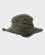 Sababa Crochet Rainbow Green Base Small Brim - Green Base