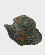 Sababa Crochet Rainbow Green Base Small Brim - Green Base