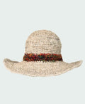 Sababa Crochet Silk Line Large Brim - White/Red