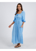 Elm Dress Romy Spot - Azure Blue