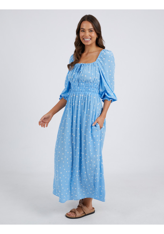 Elm Dress Romy Spot - Azure Blue