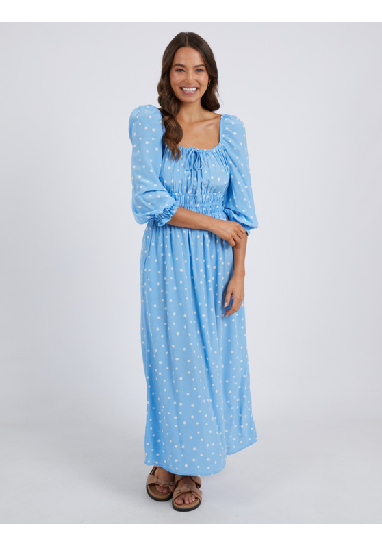 Elm Dress Romy Spot - Azure Blue