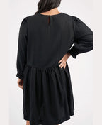 Elm Dress River Drop Waist - Black