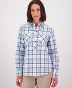 Swanndri Womens Egmont Shirt - Blue