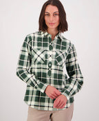 Swanndri Womens Egmont Shirt - Moss