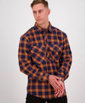 Swanndri Barn Yarn Dye Shirt - Burnt Orange