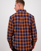 Swanndri Barn Yarn Dye Shirt - Burnt Orange