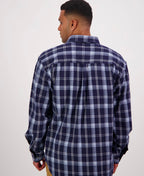 Swanndri Barn Yarn Dye Shirt - Cerulean Blue