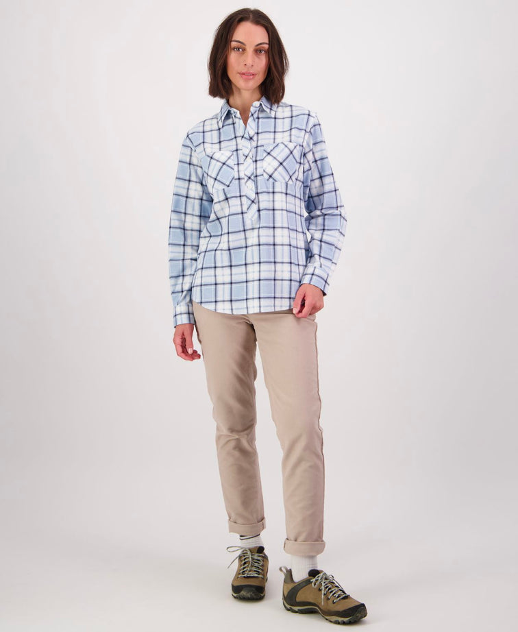 Swanndri Womens Egmont Shirt - Blue