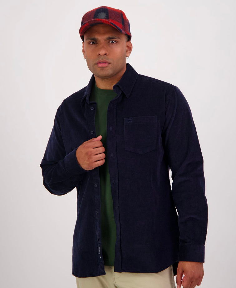 Swanndri Ranfurly Corduroy Shirt - Navy