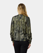 Newport Blouse Freya Viscose Satin - Freya Print
