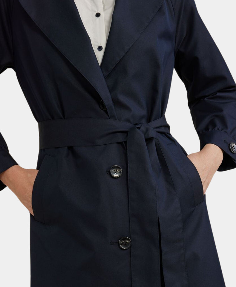 Yarra Trail Jacket Trench Coat - Navy