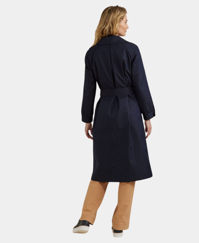 Yarra Trail Jacket Trench Coat - Navy