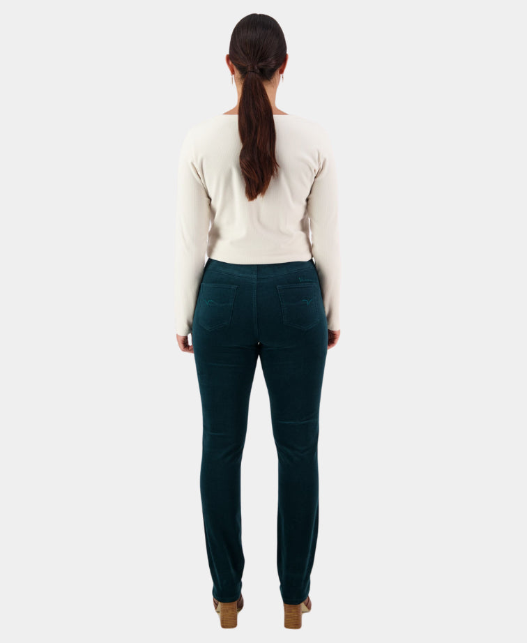 Vassalli Pant Bay Cord Slim Leg - Olive