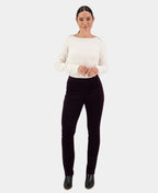 Vassalli Pant Bay Cord Slim Leg - Mulberry
