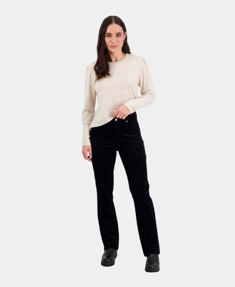 Vassalli Pants Arch Cord Straight Leg Full Length - Midnight
