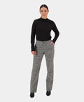 Vassalli Pant Full Length Dress Slim Leg - Houndstooth