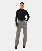 Vassalli Pant Full Length Dress Slim Leg - Houndstooth
