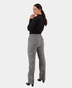 Vassalli Pant Full Length Dress Slim Leg - Houndstooth