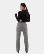 Vassalli Pant Full Length Dress Slim Leg - Houndstooth