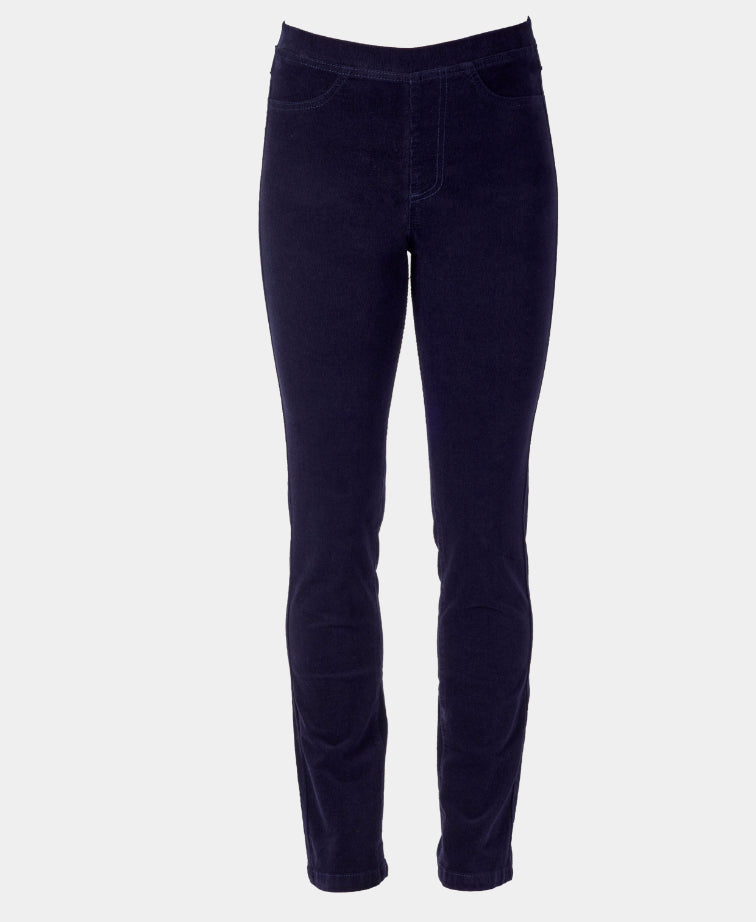Vassalli Pant Bay Cord Slim Leg - Midnight