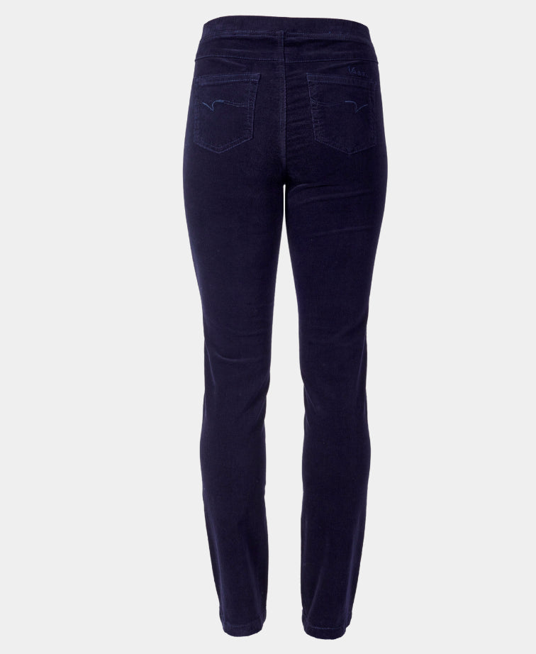 Vassalli Pant Bay Cord Slim Leg - Midnight