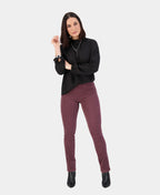 Vassalli Pant Bay Cord Slim Leg - Vino