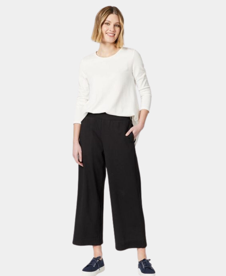 Clarity Pant Kimmy Ponti Wide Leg - Black