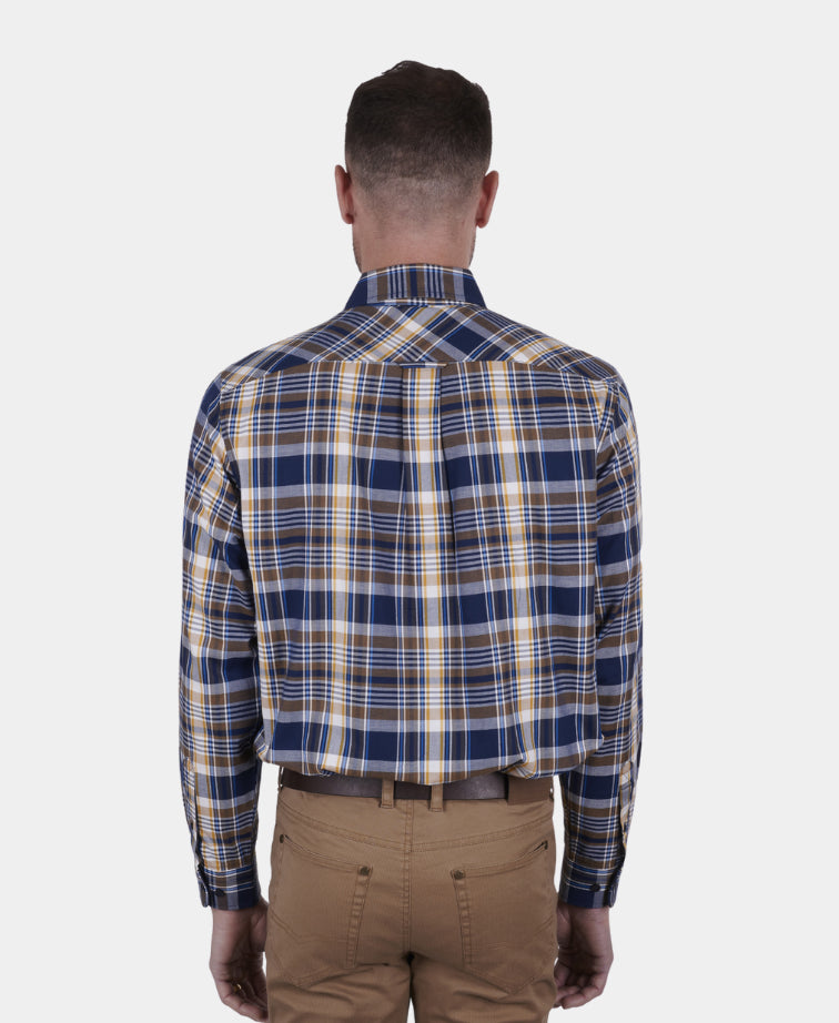 Thomas Cook Shirt L/S Marco 2 Pocket - Navy/Multi