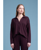 Siren Top The Johnny Merino - Dk Cherry Marl