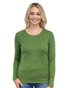 Bay Road Merino Womens Crew - Vine