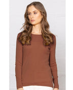 Bay Road Merino Womens Crew - Rimu