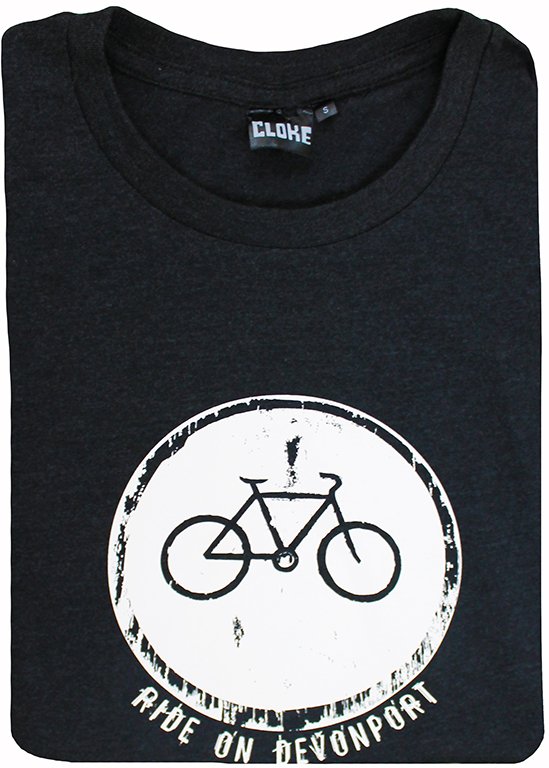 Devo Tees Ride On Devonport Tee - Black Marle